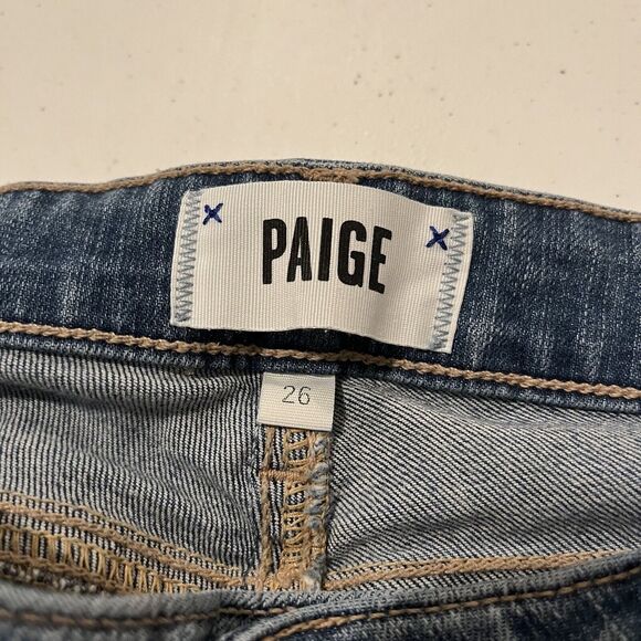 Women's Paige Size 26 Verdugo Ankle Skinny Jeans Stretch Low Rise - Picture 8 of 9